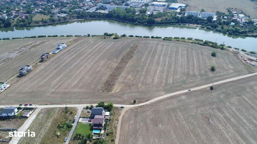 Teren 5.000 mp cu deschidere directa la lac, in Balotesti - 4