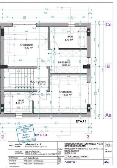 Casă cu 3 camere cu Teren 87.98 Mp în Theodor Pallady