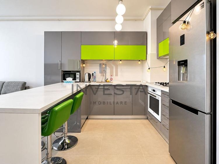 Apartament cu 2 camere semidecomandat, mobilat în Bună Ziua