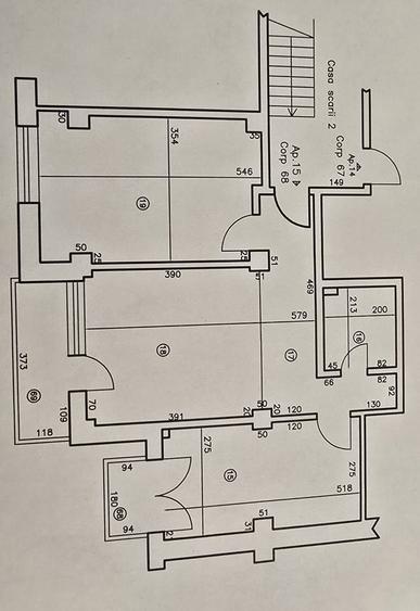 Apartament cu 2 camere semidecomandat în Brestei