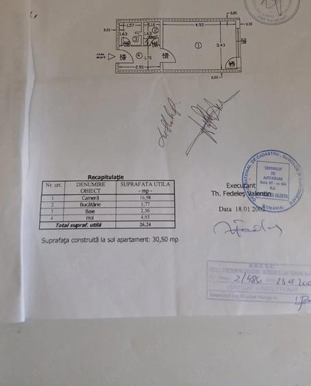 Garsonieră semidecomandată în Central