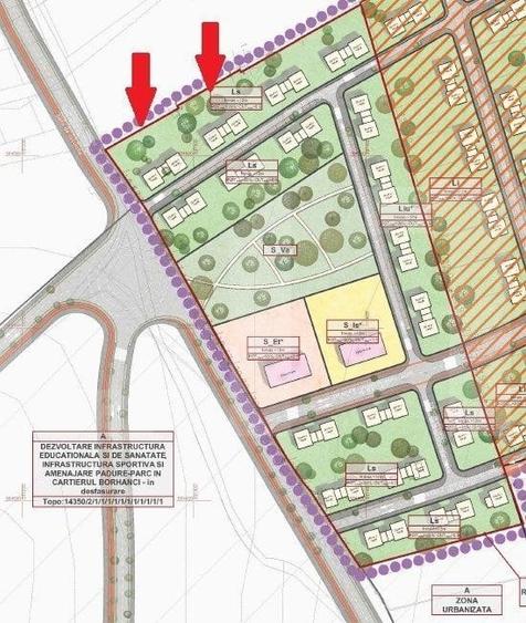 Teren Construcții intravilan de 1750 mp, în Borhanci