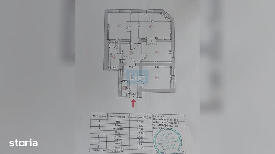 Apartament cu 4 camere în Central