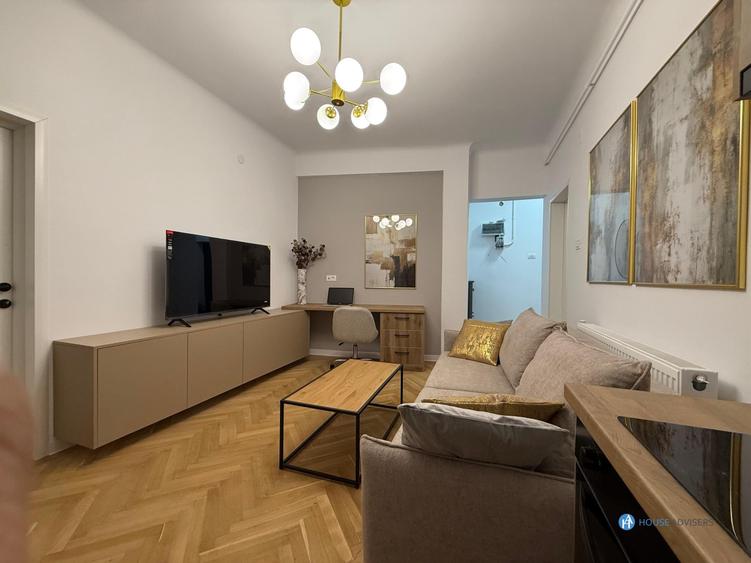 Apartament cu 2 camere, mobilat în Cișmigiu