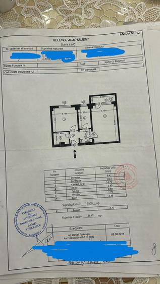 Apartament cu 2 camere decomandat în 1 Decembrie 1918