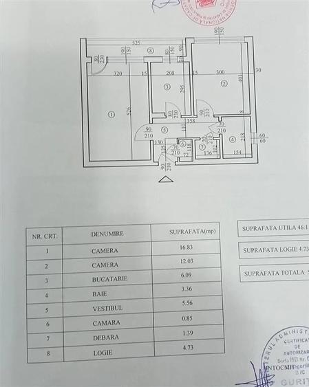 Apartament cu 2 camere decomandat în Fizicienilor