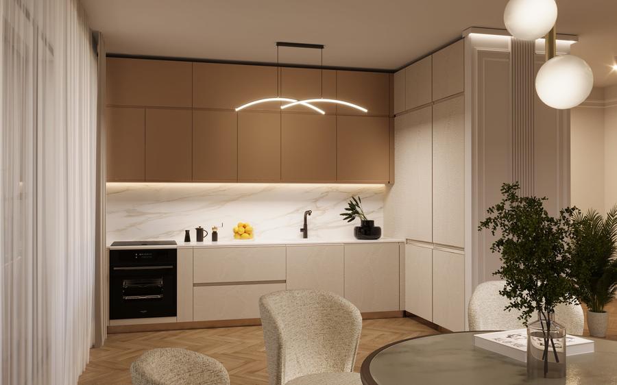 Apartament cu 4 camere semidecomandat în Domenii
