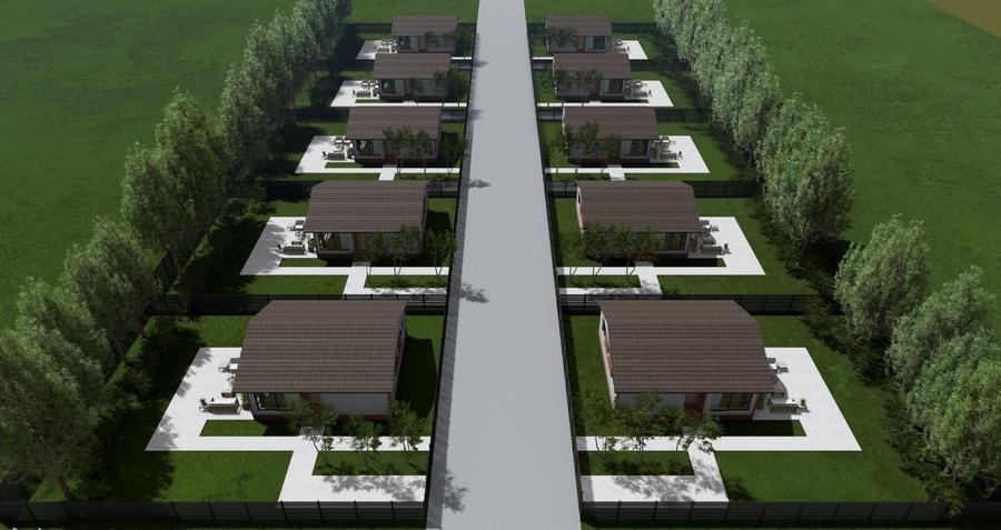 Casă individuală cu 3 camere cu Canalizare în Comana