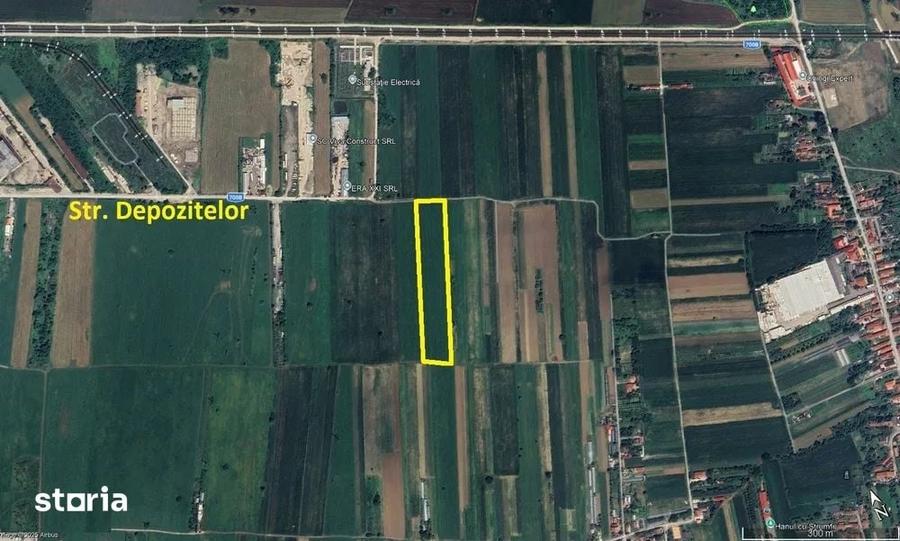 Teren de 9000 mp, în Depozitelor