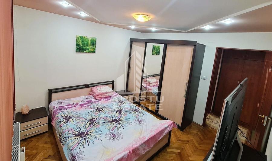 Apartament cu 2 camere semidecomandat, mobilat în Boul Roșu