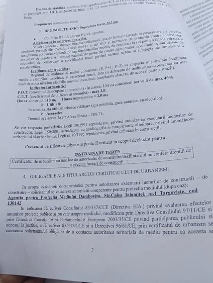 Teren de 162 mp, în Doicești