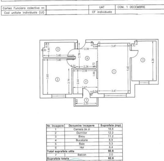 3 camere - X-Residence 1 Decembrie - 63mp - etaj 1 - prima - 2