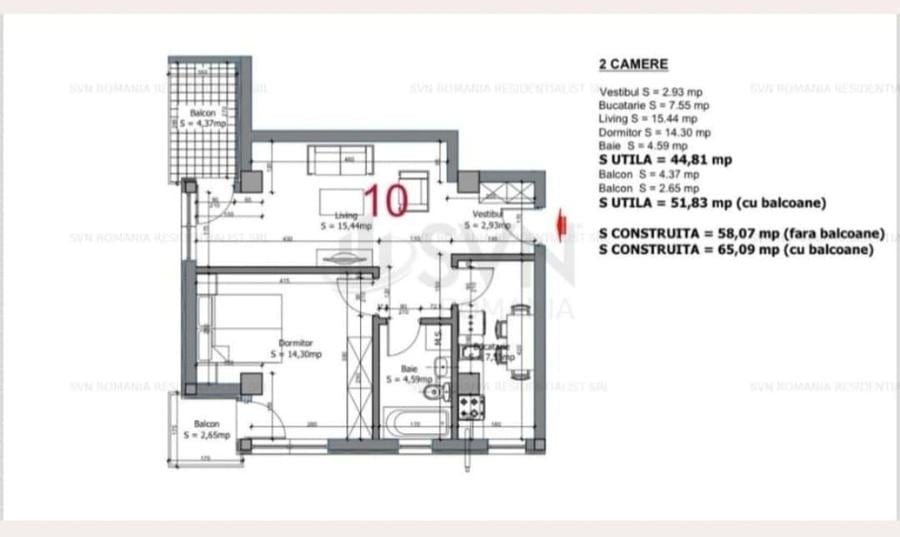 | Prima inchiriere |2 camere I Ultracentral | Complex Rezidential Nou - 6