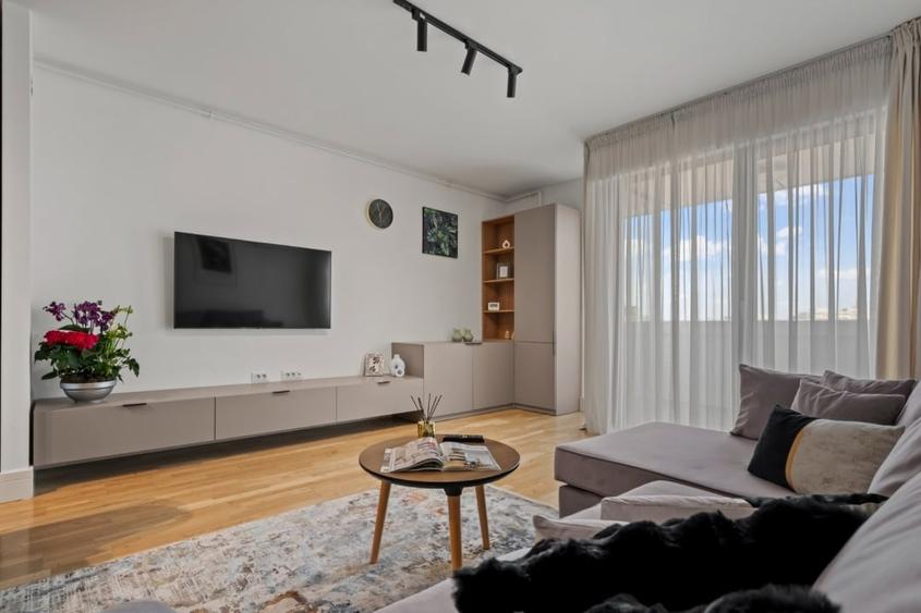 Apartament cu 2 camere decomandat, mobilat în Barbu Văcărescu