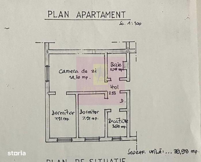Apartament cu 3 camere în Autogară