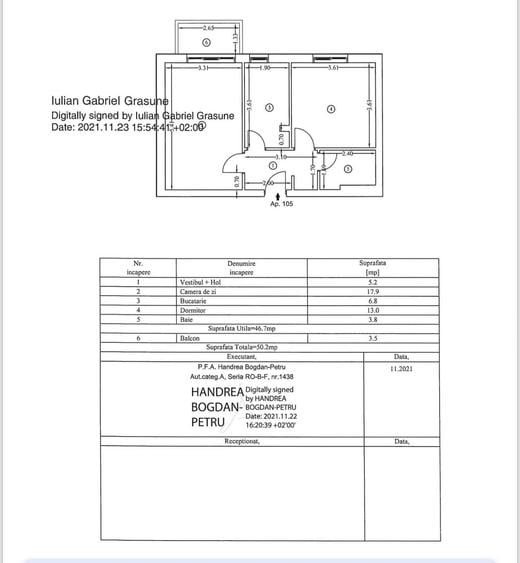 Apartament cu 2 camere decomandat în Ștefăneștii de Jos