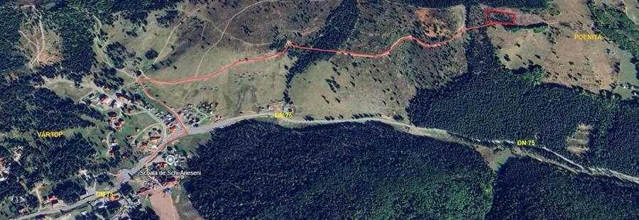 Teren de 5000 mp, în Vârtop