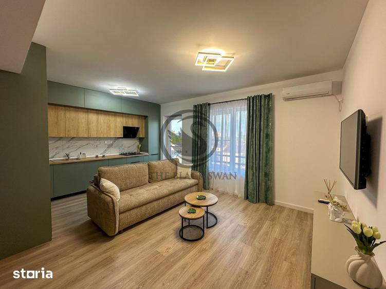 Apartament cu 2 camere semidecomandat, mobilat în Nord