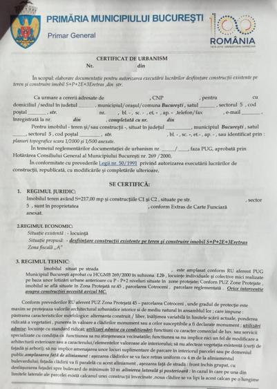 Teren Construcții intravilan de 177 mp, în Cotroceni