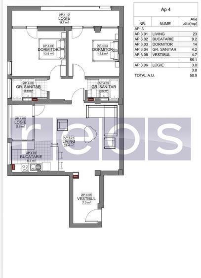 VANZARE APARTAMENT 3 CAMERE | LIZEANU | BLOC NOU | PARCARE | TERASA - 11