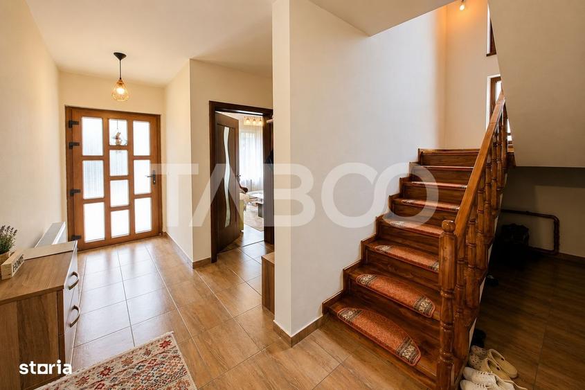 Casa individuala moderna de vanzare in Sura Mica teren pod si pivnita - 7