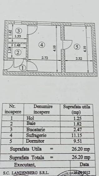 Apartament cu 2 camere semidecomandat în Trivale