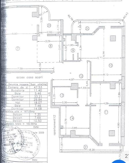 Apartament cu 4 camere decomandat, mobilat în Central