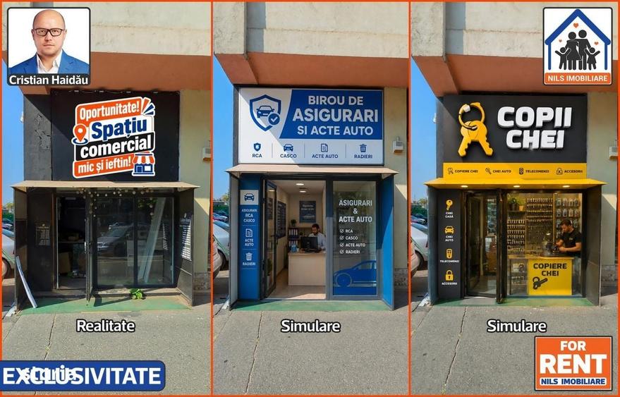 Spațiu comercial, de 5 mp, în Ștefan cel Mare