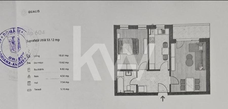 Apartament cu 2 camere decomandat, mobilat în Tractorul