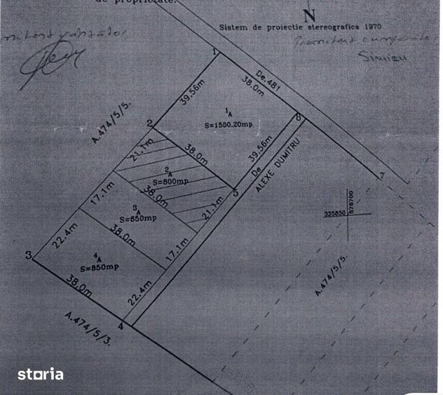 Teren intravilan de vanzare Mogo?oaia, Strada Doinei 849,3 - 2
