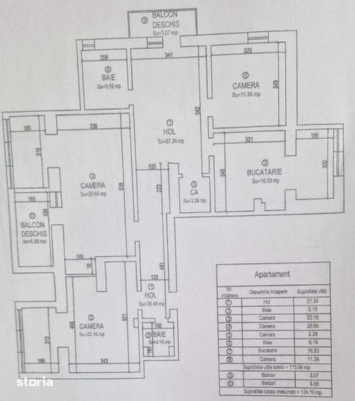 Apartament cu 2 camere în Central