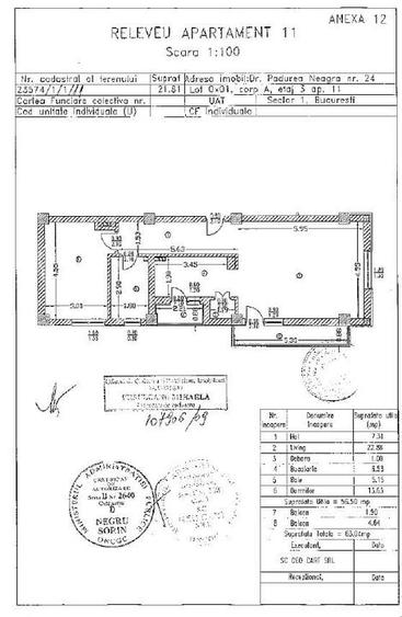 Apartament cu 2 camere, mobilat în Băneasa