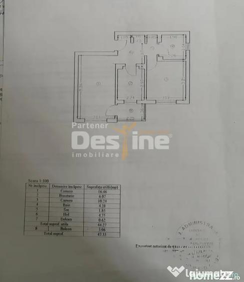 Apartament cu 2 camere decomandat în Central
