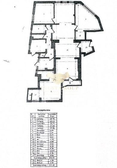 Apartament cu 5 camere semidecomandat în Ultracentral