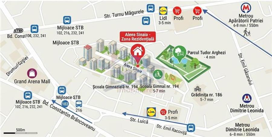 Garsonieră decomandată, mobilată în Colentina