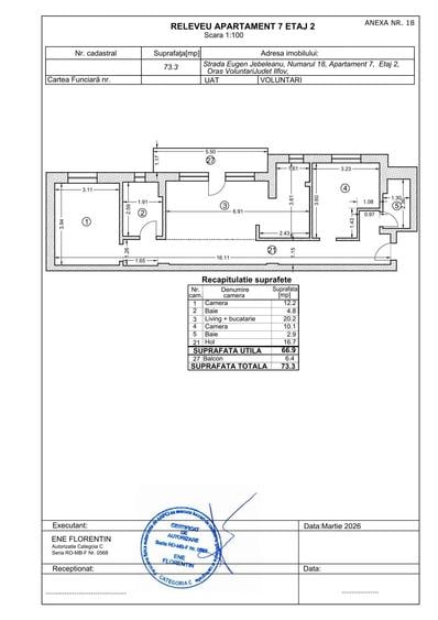Apartament cu 3 camere decomandat în Pipera