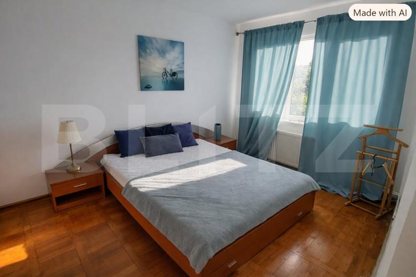 Apartament cu 2 camere semidecomandat, mobilat în Take Ionescu