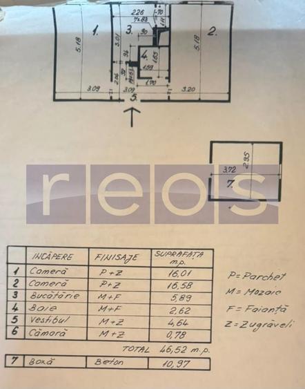 Apartament cu 2 camere, mobilat în Floreasca