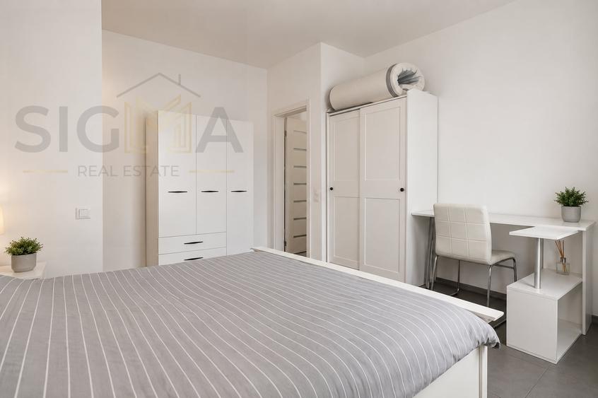 Apartament cu 2 camere semidecomandat, mobilat în Semicentral
