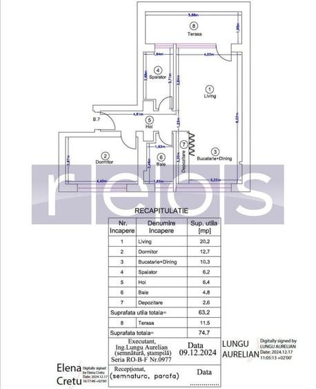 VANZARE 2 CAMERE | 63MP | PIPERA | COMPLEX NOU | TERASA 11MP | PARCARE - 15