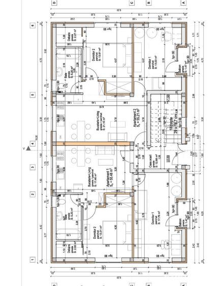 Apartament cu 3 camere semidecomandat în Apahida