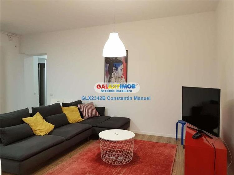 Apartament cu 3 camere decomandat, mobilat în Barbu Văcărescu