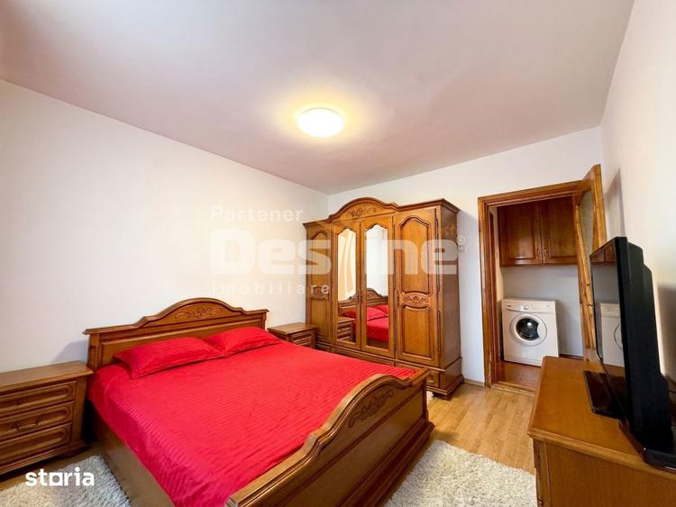 Apartament cu 3 camere semidecomandat, mobilat în Central