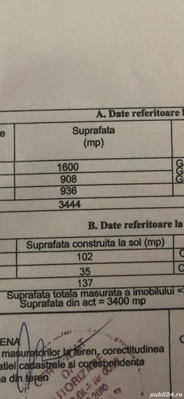 Teren de 3444 mp, în Oancea