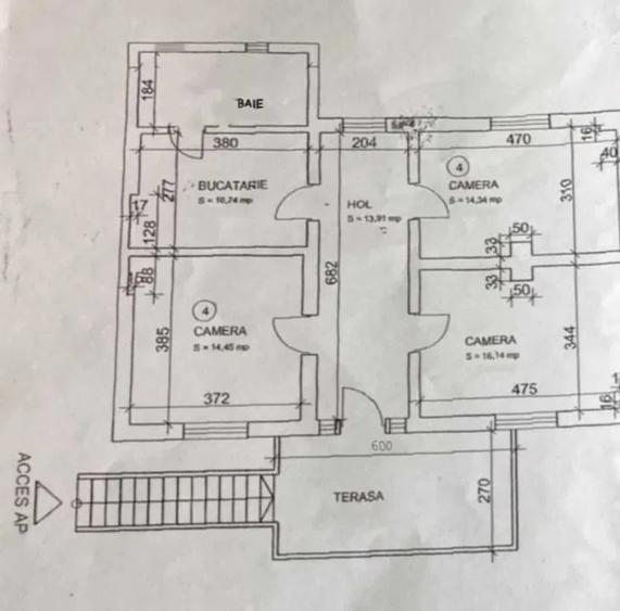 Casă cu 6 camere cu Teren 400 Mp în Râșnov