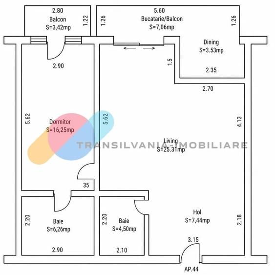 Apartament cu 2 camere semidecomandat în Mănăștur