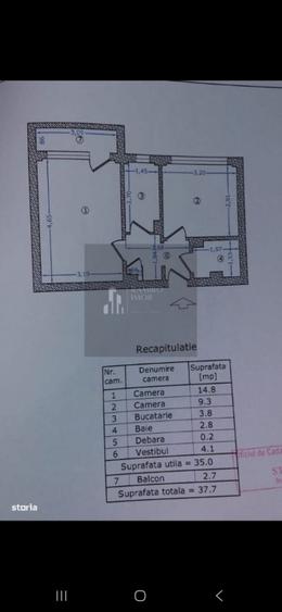 Apartament 2 camere | Brancoveanu | Huedin | Cel  mai mic pret | - 12