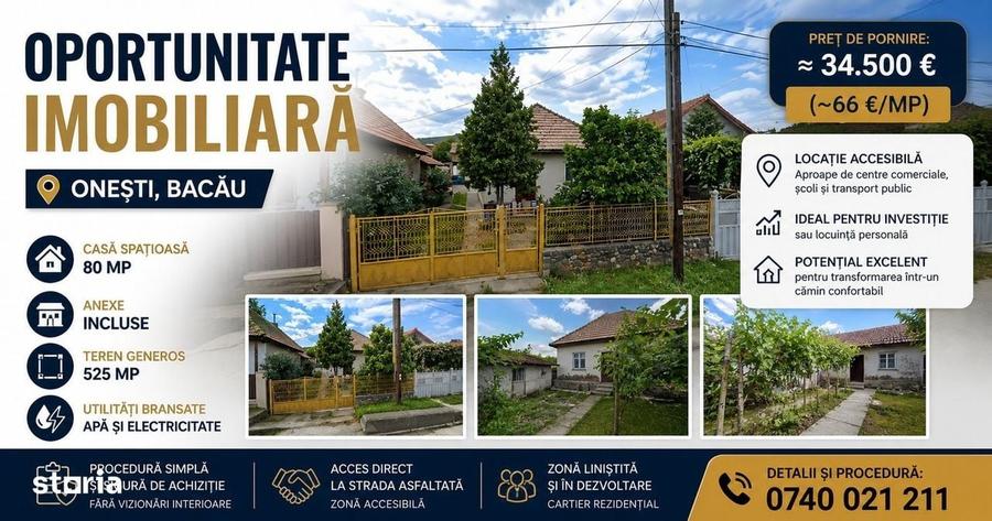 Casă cu 4 camere în Pârgărești