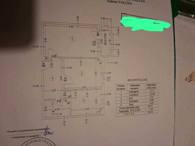 Apartament cu 3 camere decomandat în Calea lui Traian-Sud