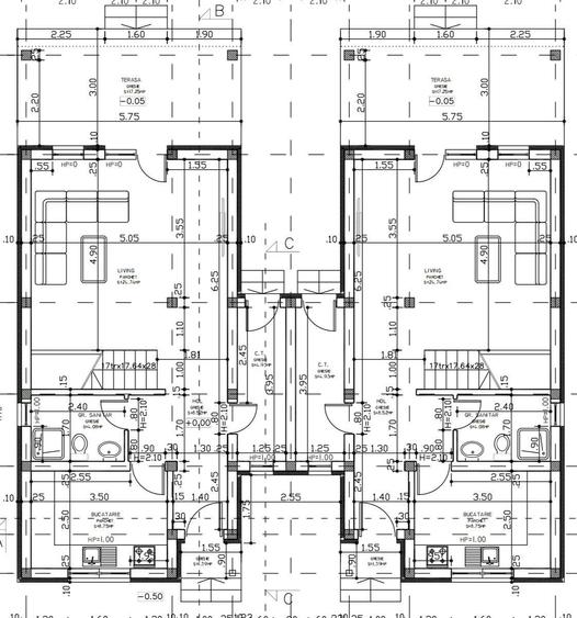 Duplex cu 4 camere cu Canalizare în Urseni